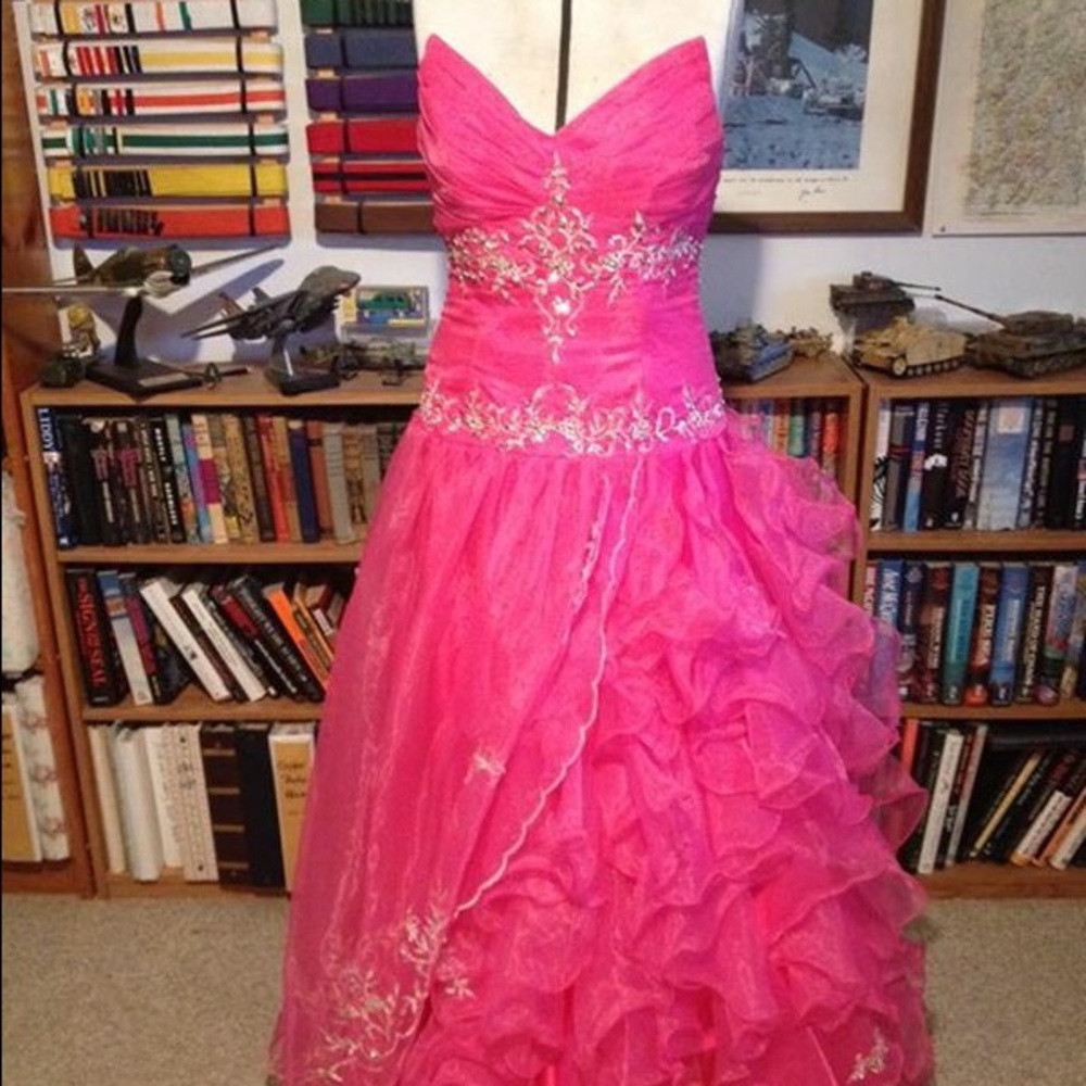 Pink ball gown