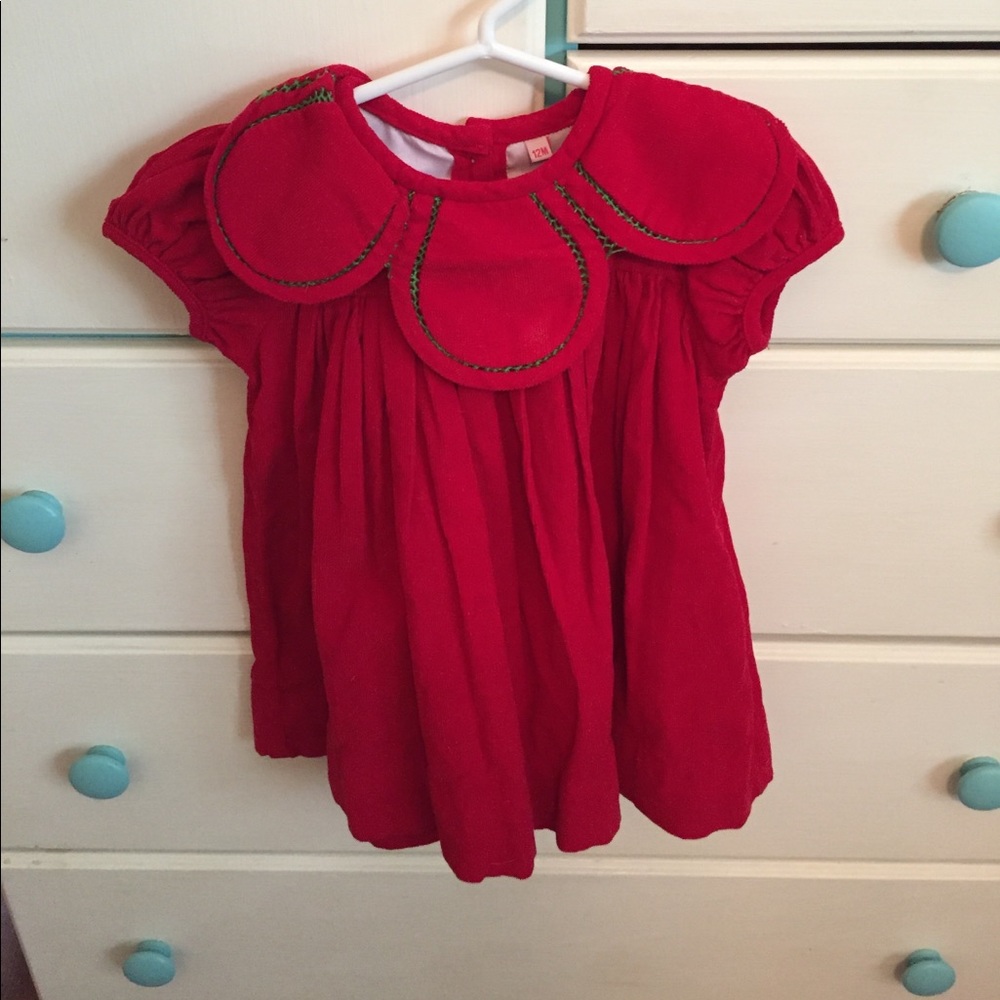 12 month girls red dress