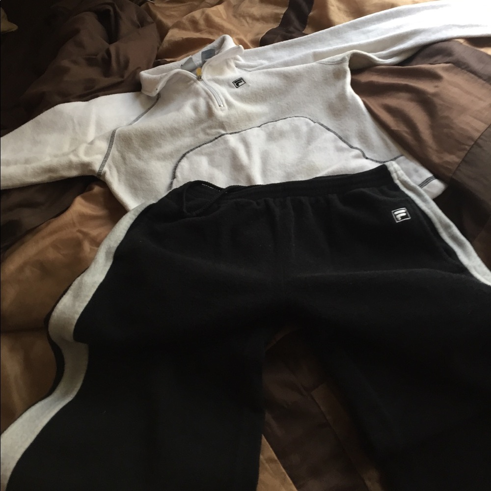 FILA velour/poly activewear