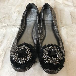 Tory Burch Bedazzled Flats