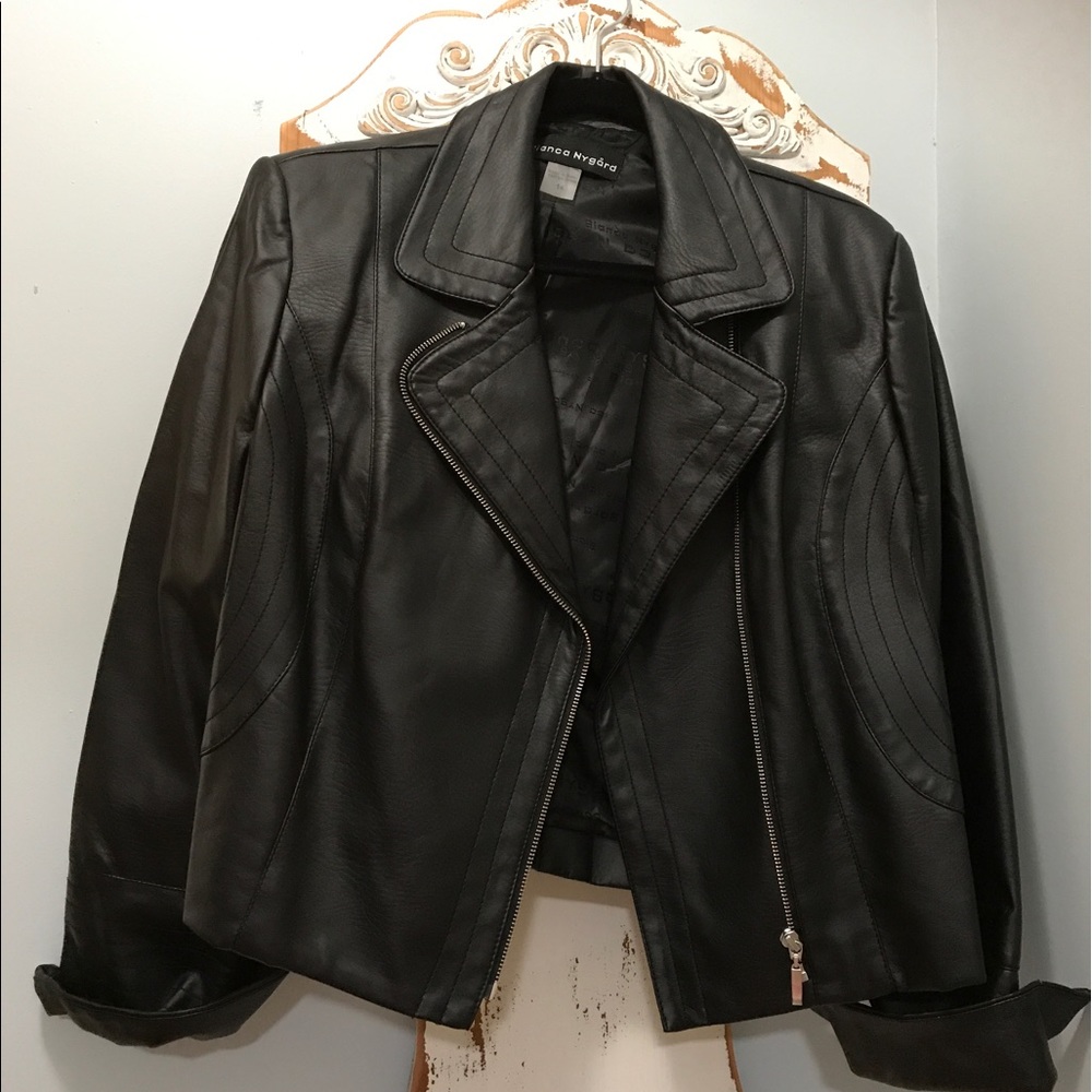 Nygard Faux Leather bomber jacket