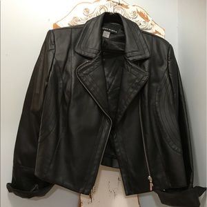 Nygard Faux Leather bomber jacket