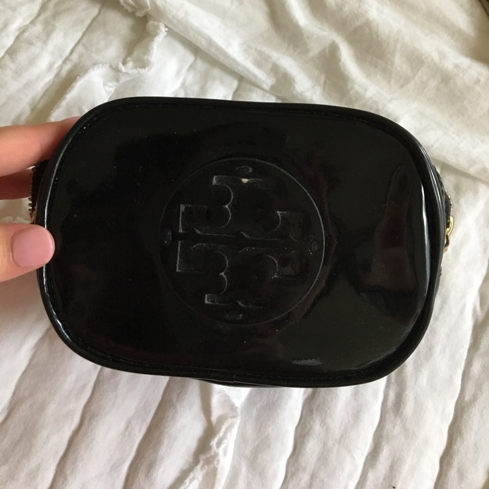 Tory Burch Black Makeup Bag