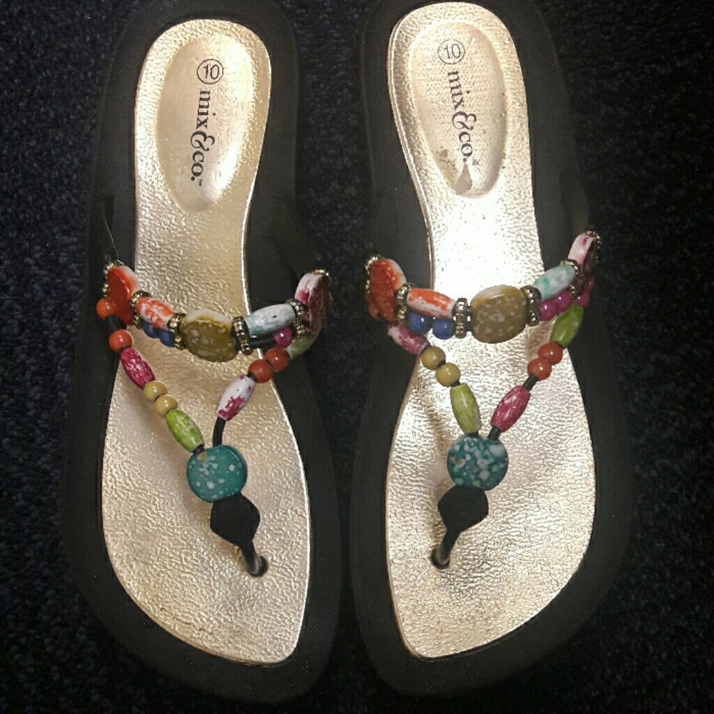 Beaded sandals
