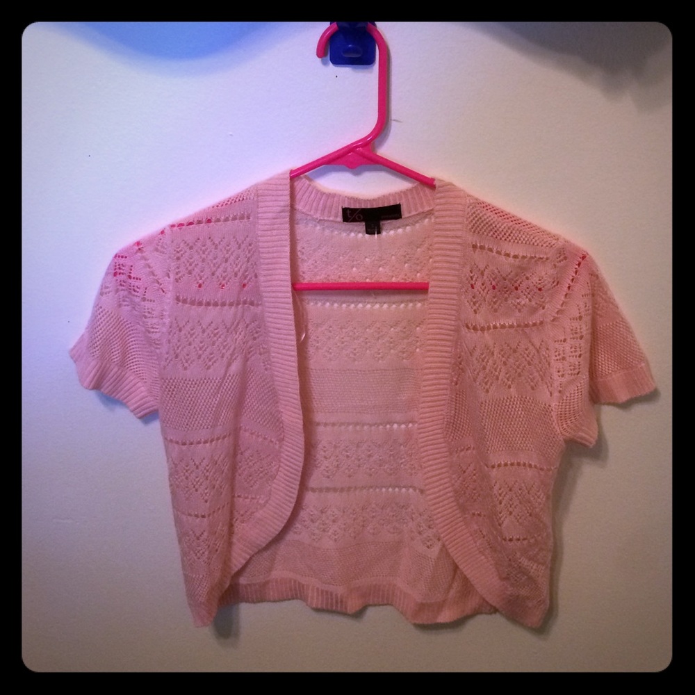 Pink crop sweater