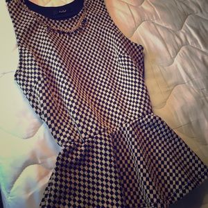 Fit and Flare Top w/ Necklace