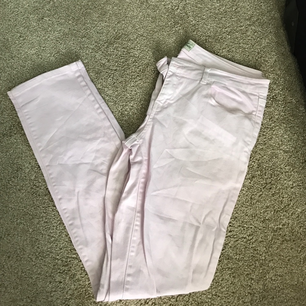 Aeropostale light pink ultra skinny jeans