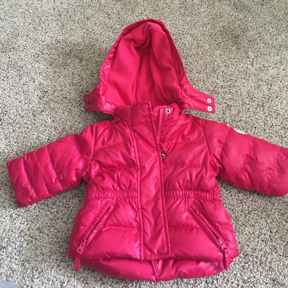 Baby gap pink puffy jacket/coat size 0-6 months