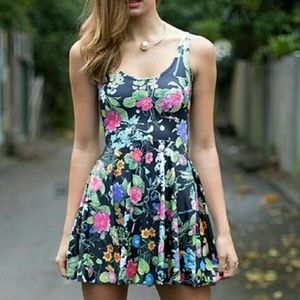 Blackmilk bloom loom skater dress