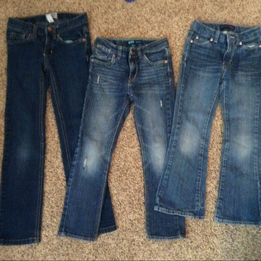 3 Pair of Girls Denim Jeans