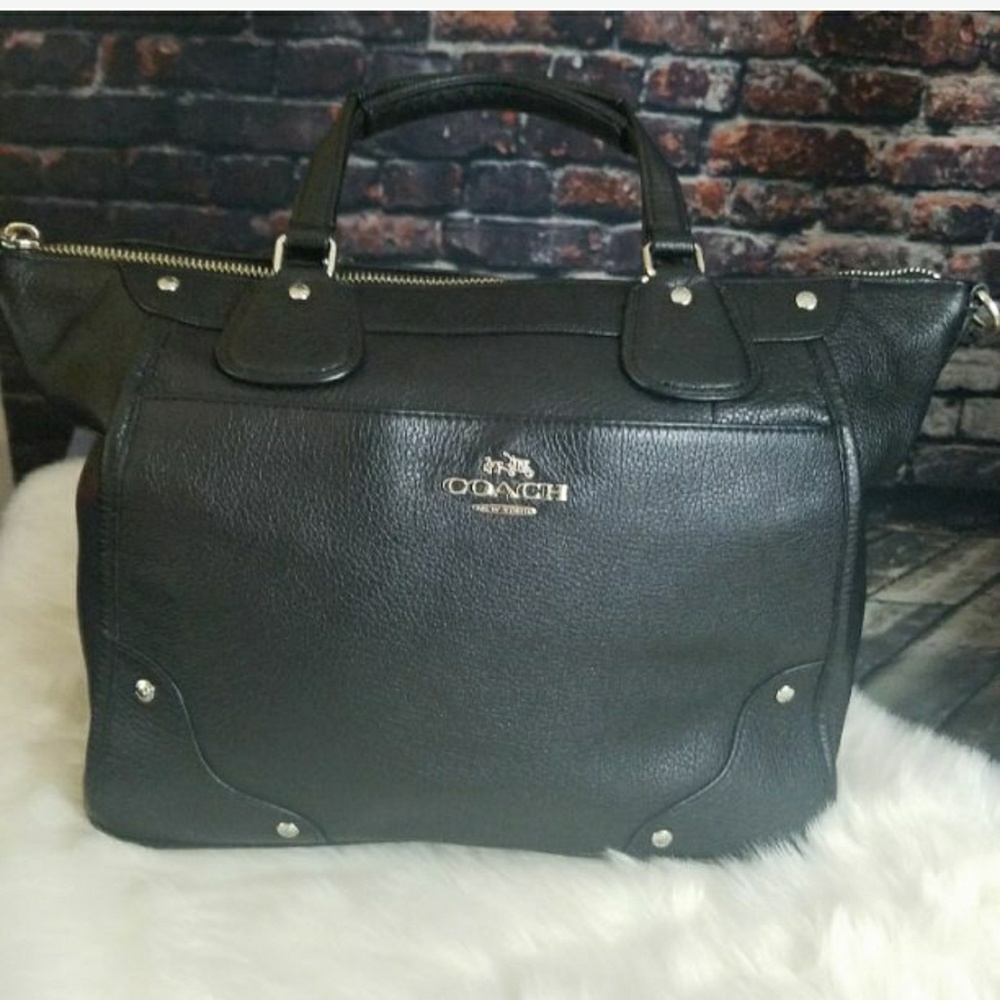 2015  COACH MICKIE SATCHEL IN GRAIN LEATHER