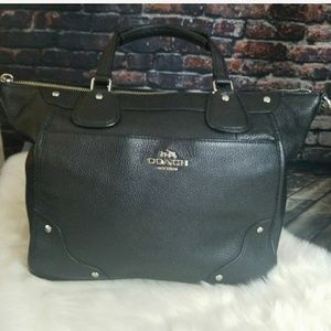 2015  COACH MICKIE SATCHEL IN GRAIN LEATHER