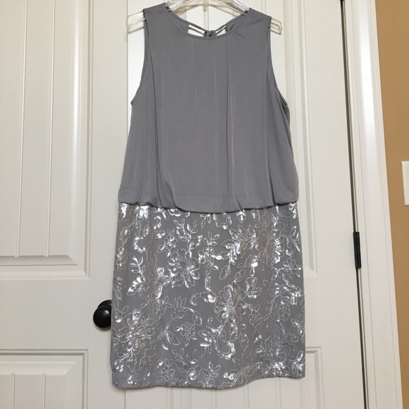 Chelsea Suite Blouson Dress w/ Sequin. NWOT Sz 14. - Picture 1 of 3