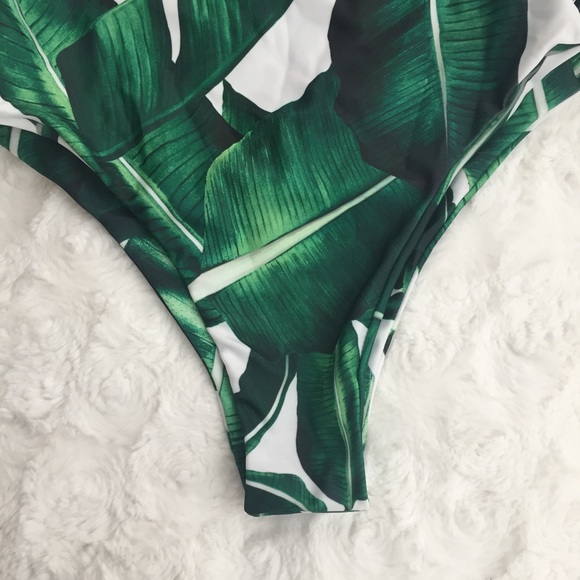 Banana Leaf One Piece Swimsuit - Picture 4 of 8