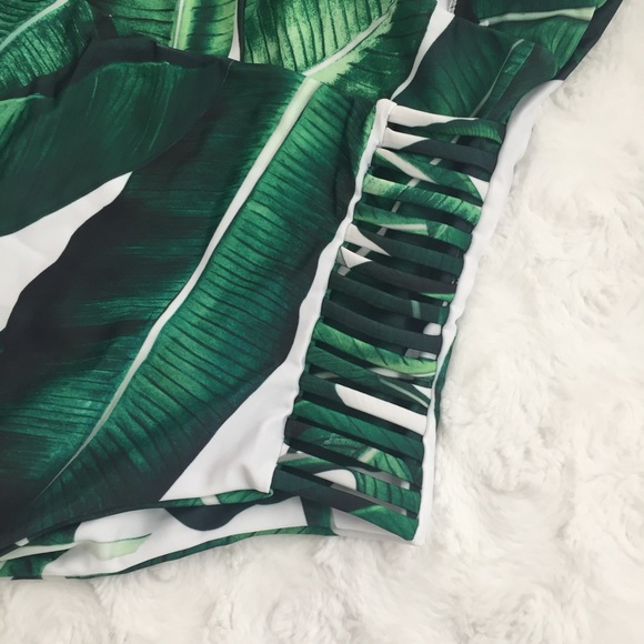 Banana Leaf One Piece Swimsuit - Picture 5 of 8