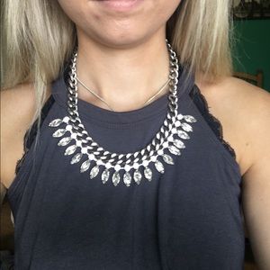 silver statement necklace