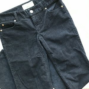J Crew Black Bootcut Cords 6 Short