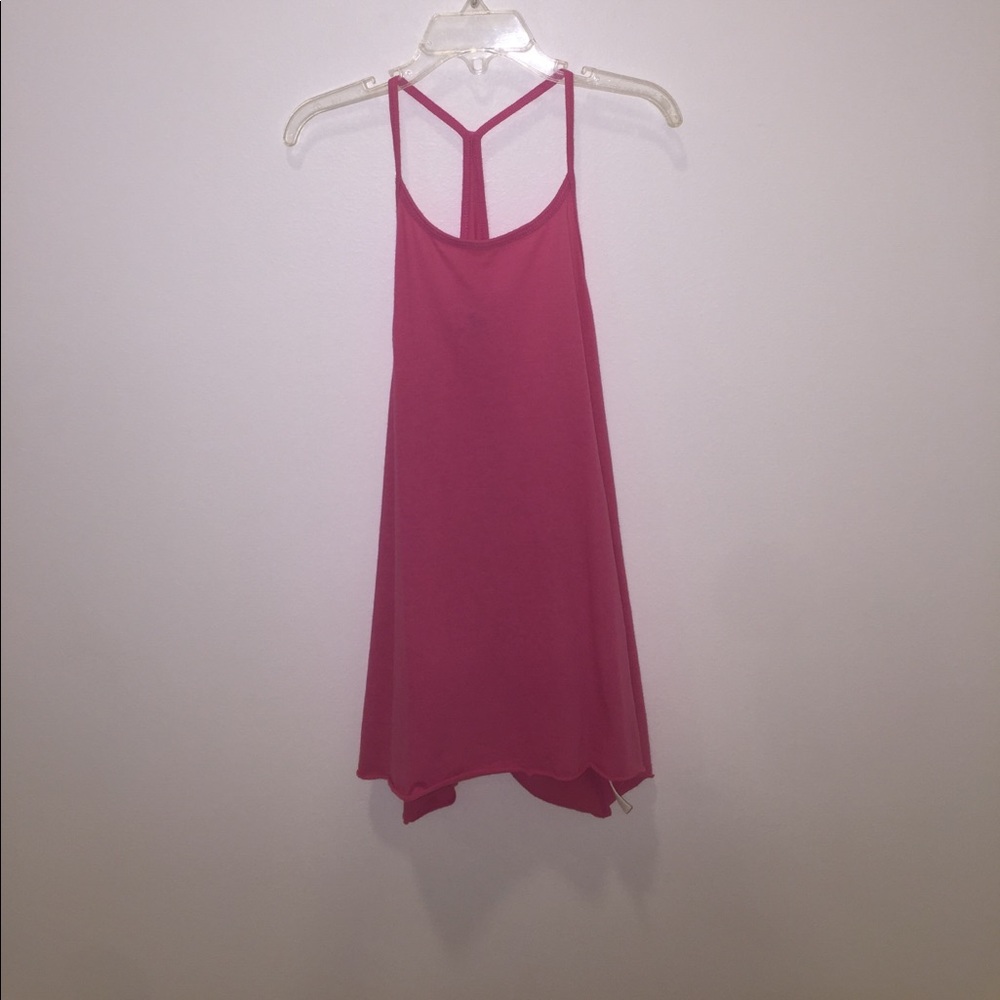 Pink halter tank top