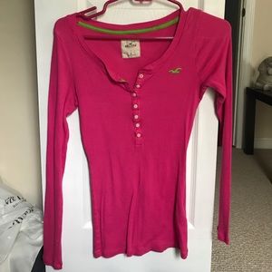 Size Small Hot Pink Hollister Tee