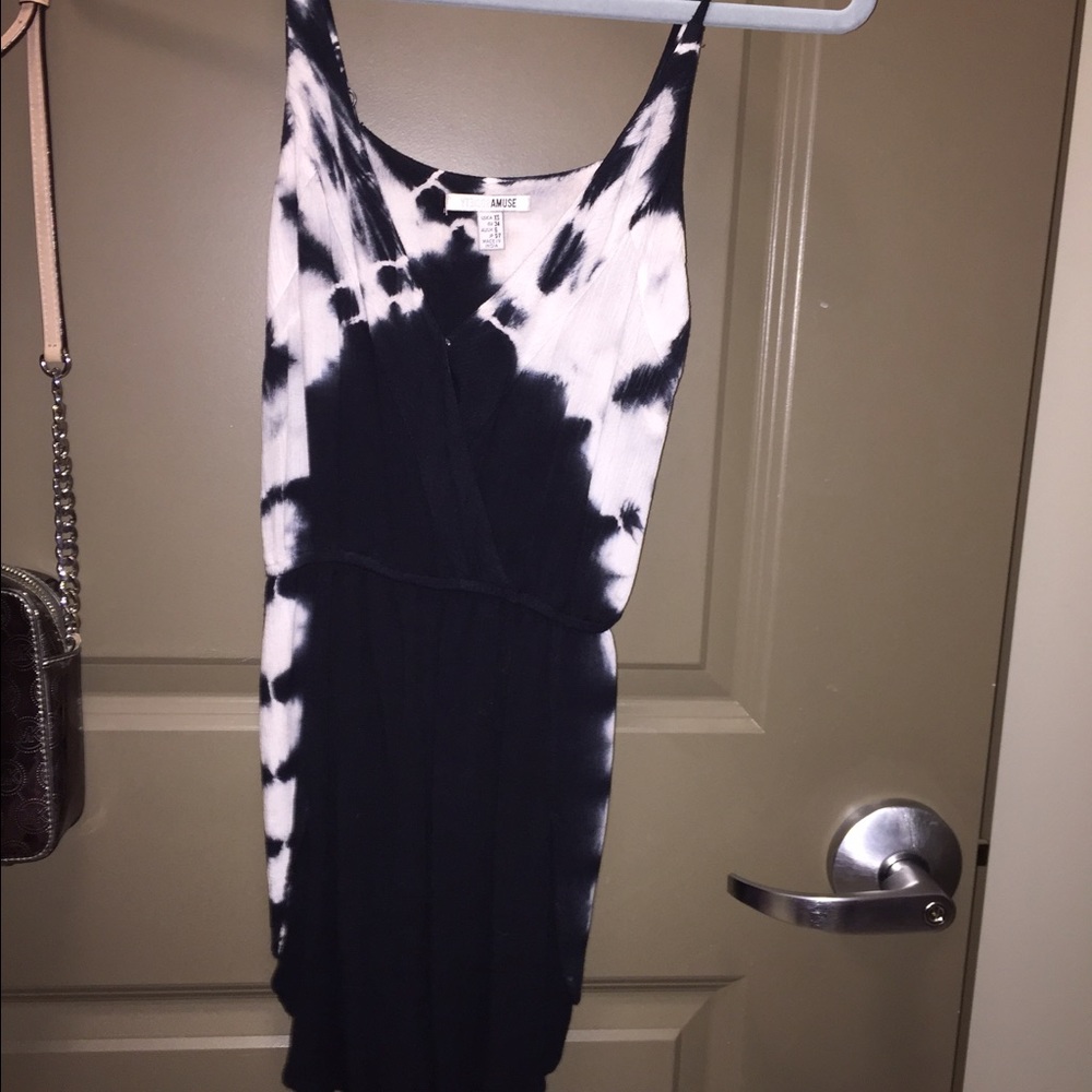Black and white romper