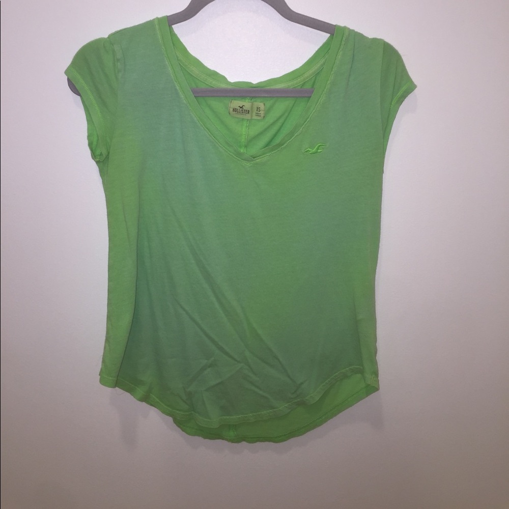Green v-neck