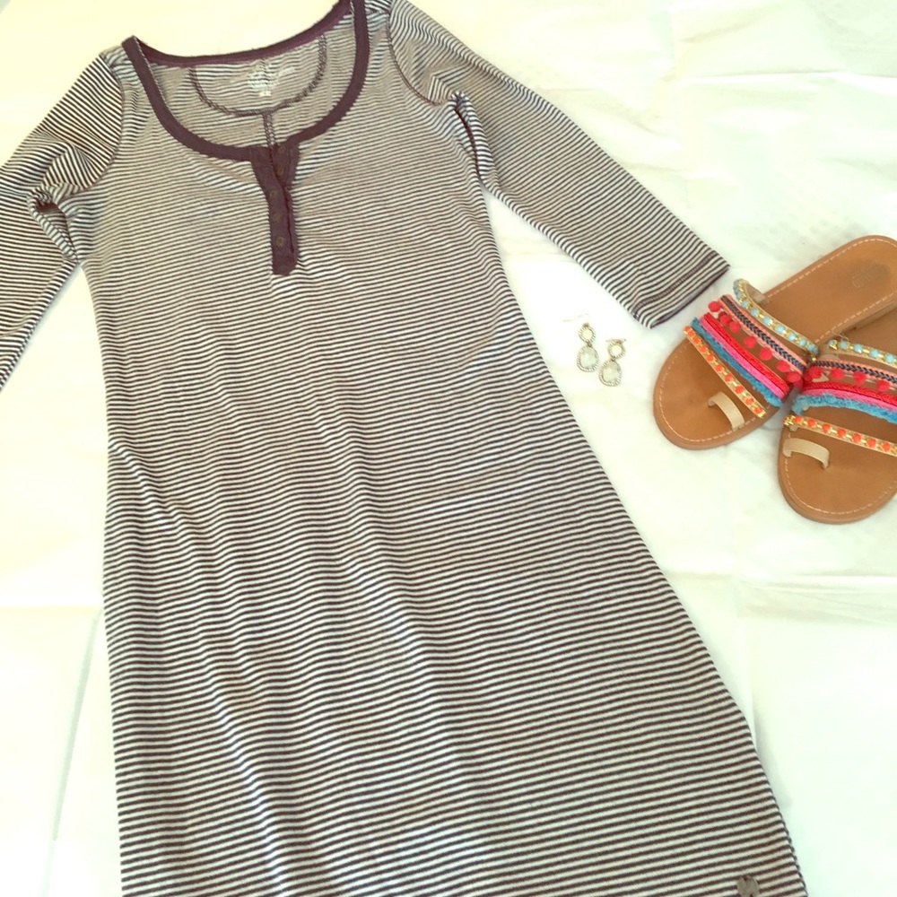 Striped bodycon dress