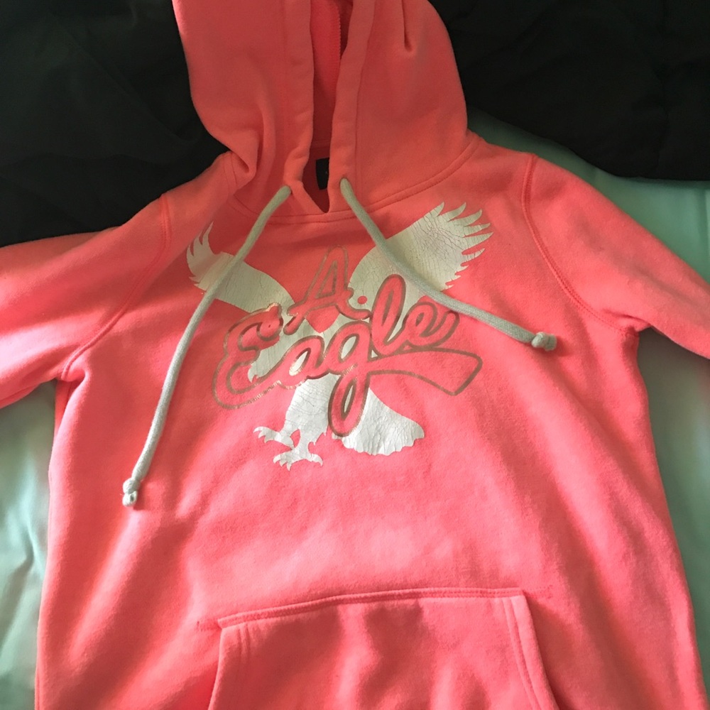 Pink American eagle hoodie.
