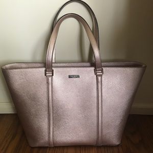 Kate spade rose gold tote