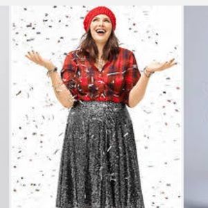 Lane Bryant sparkly sequin skirt. NWOT