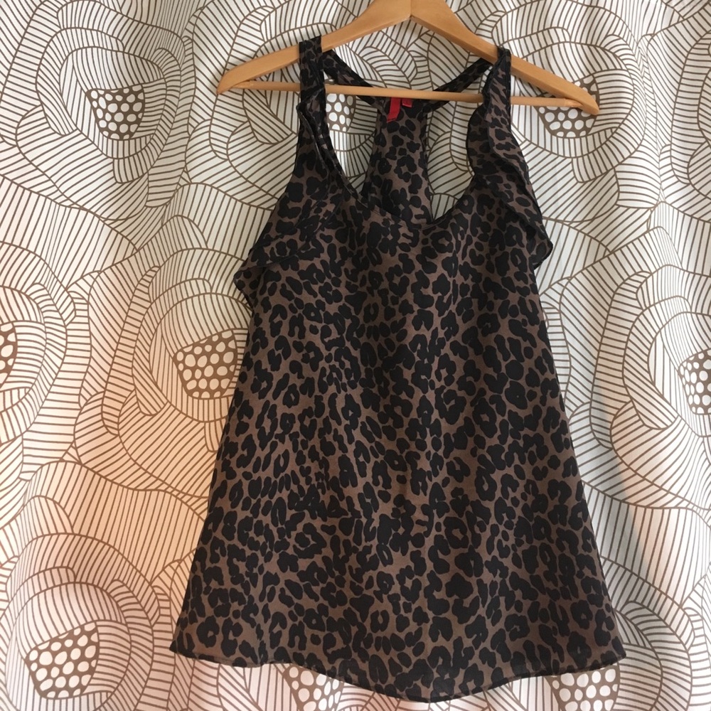 Leopard print tank top