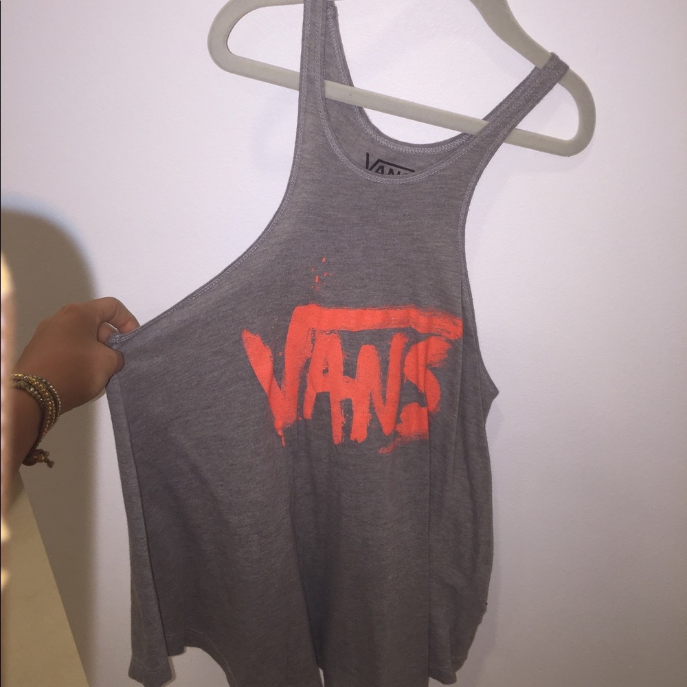 Vans grey halter tank top