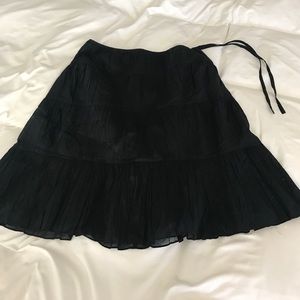Black cotton Talbots skirt