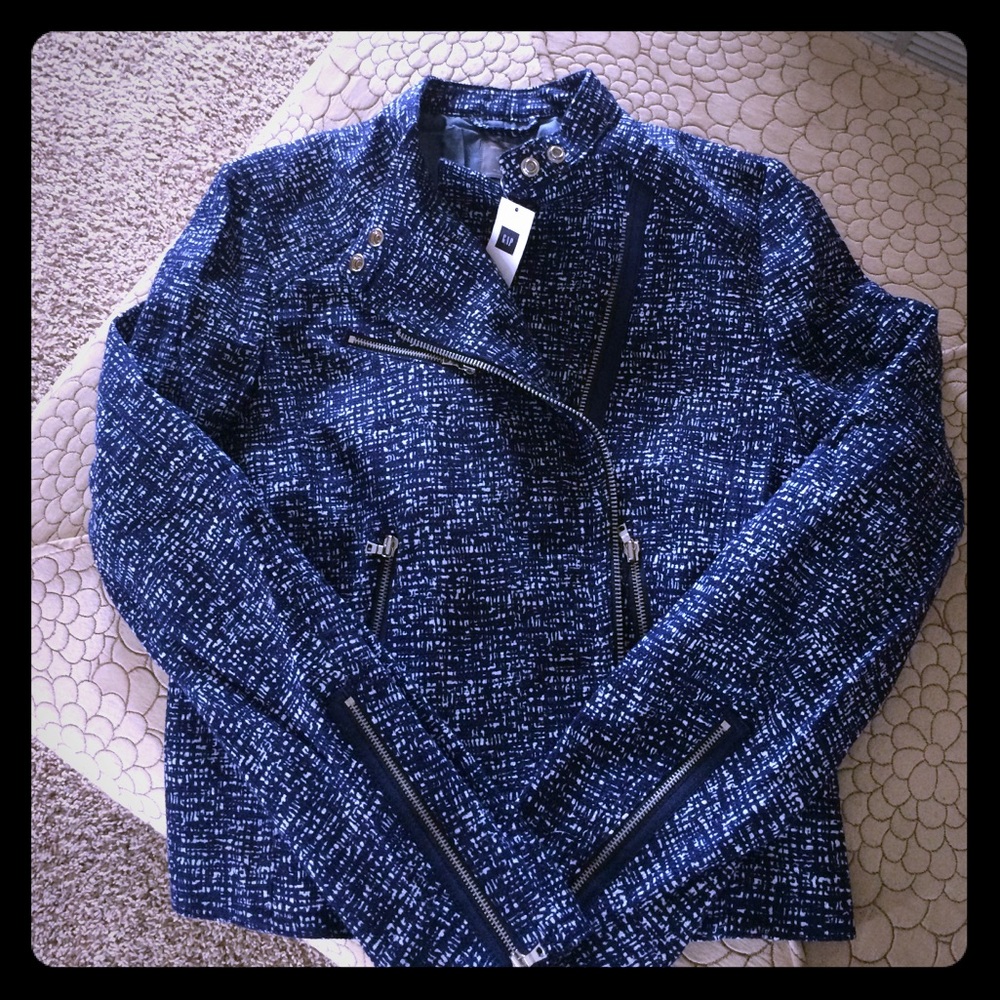 Gap navy moto jacket