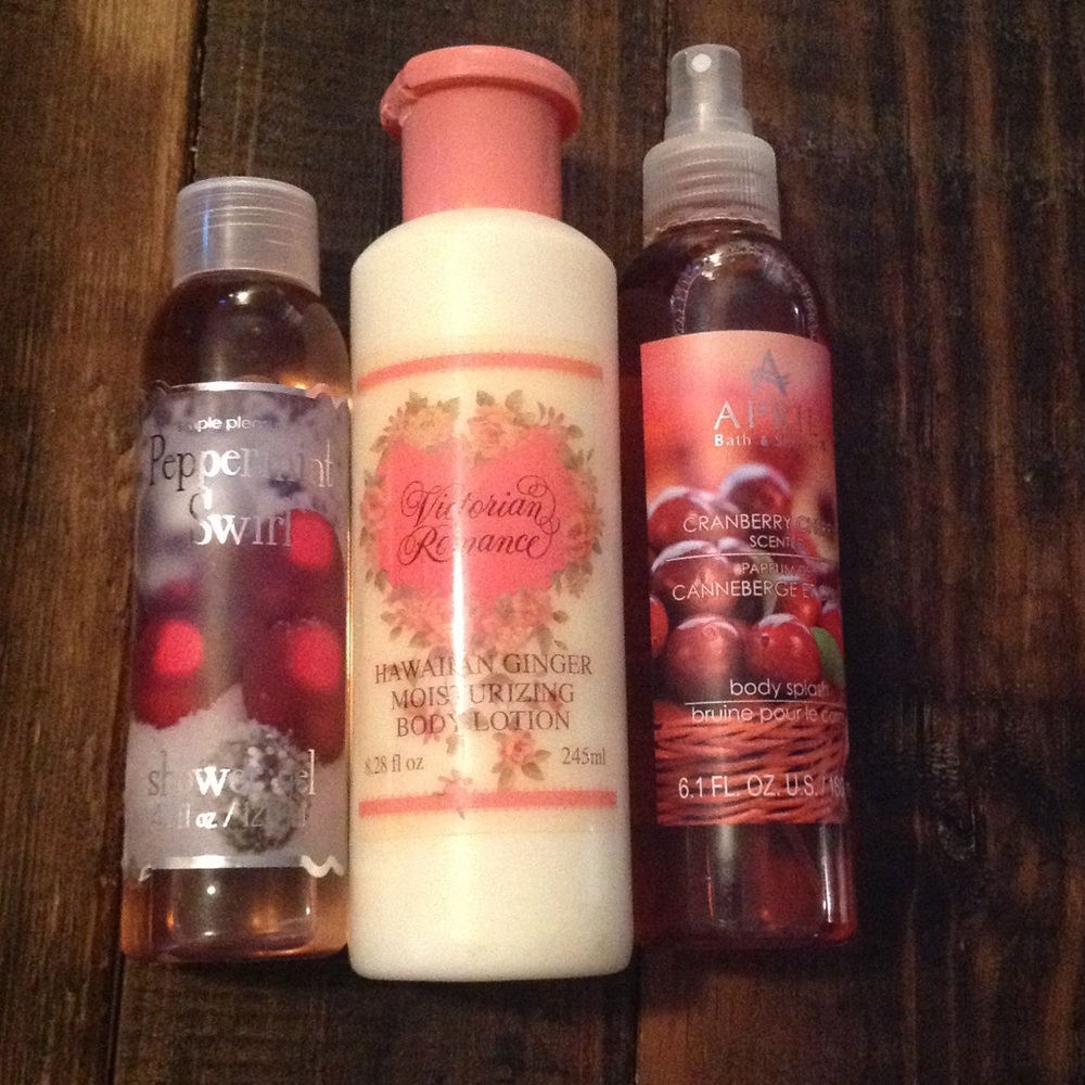 Lotion, body spray, body wash bundle