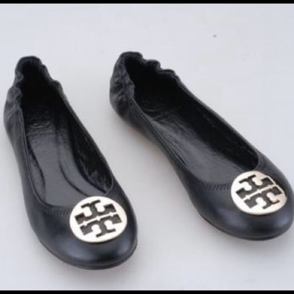 Authentic Tory Burch Black Ballet Flats