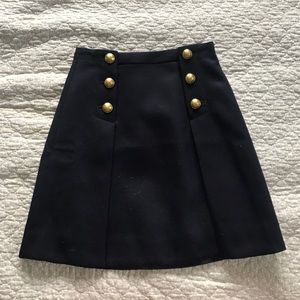 sailor skirt in double-serge wool