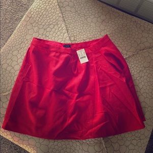 J. Crew Factory red skirt