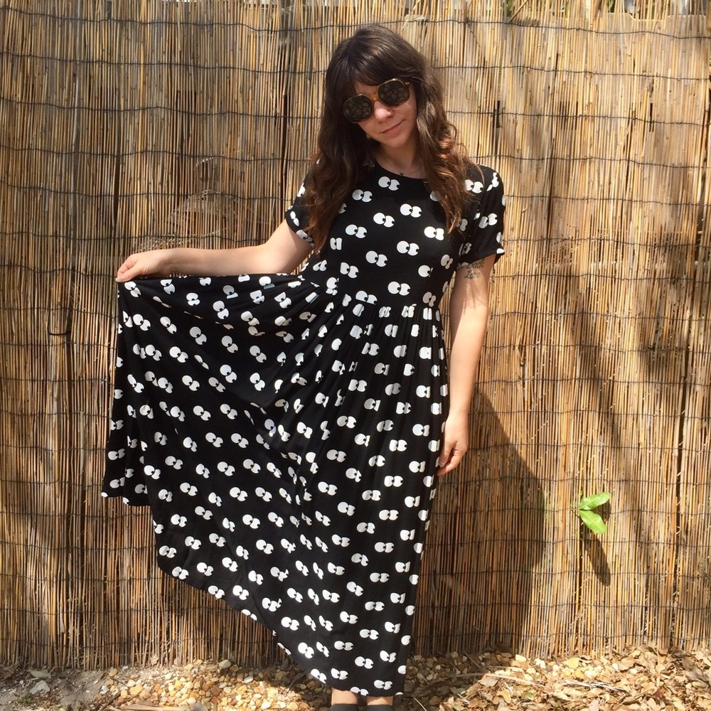 Lazy Oaf naughty eyeball maxi dress