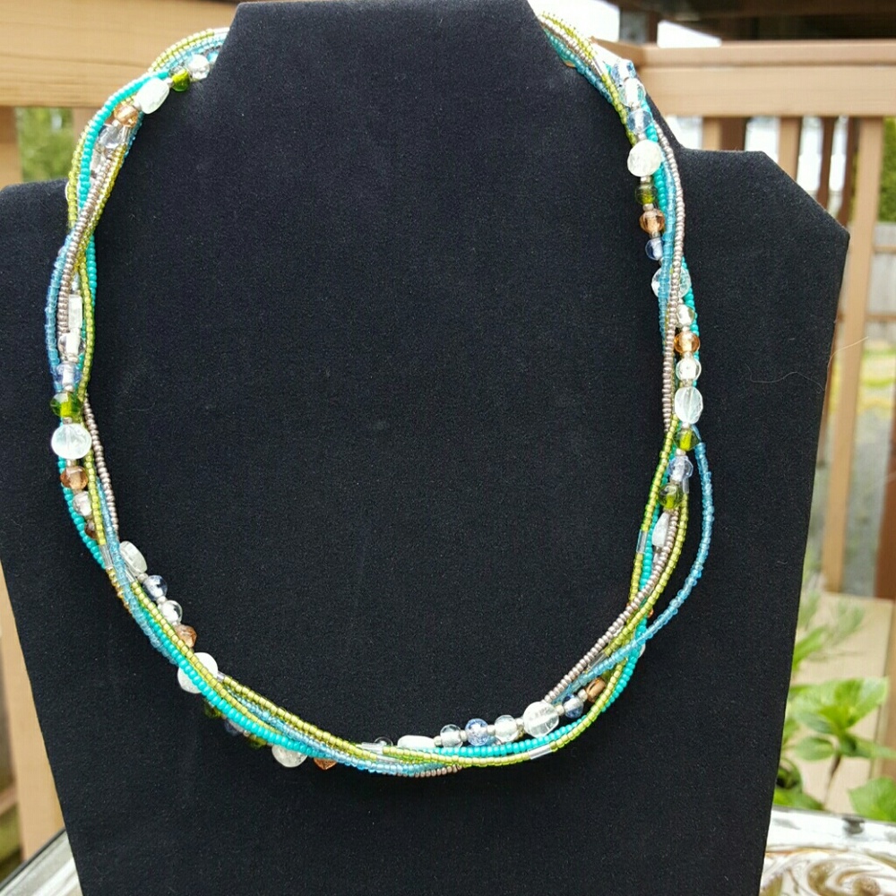 Shades of blue and green