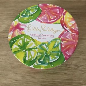 Lilly Pulitzer ceramic coaster set!