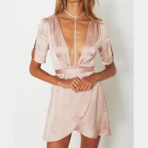 Love somebody mini dress champagne dress