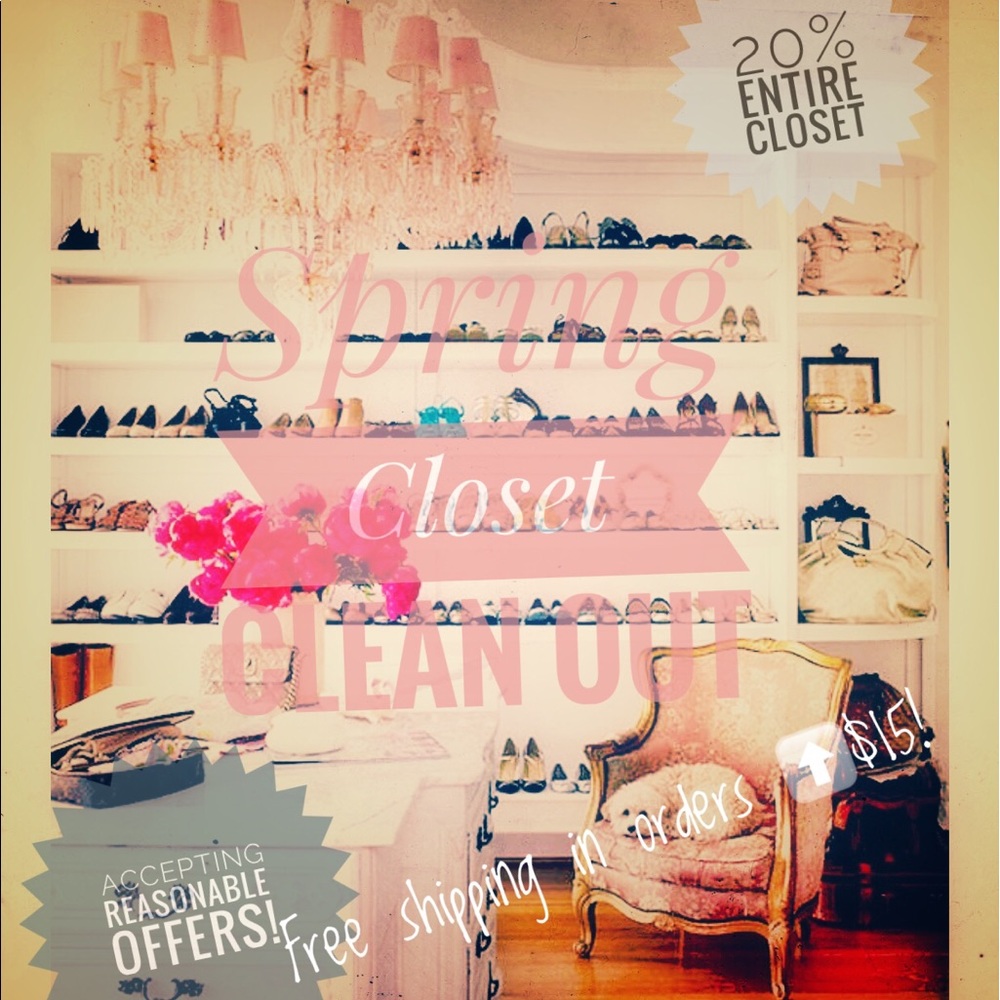 Spring Closet Clean Out Sale!!