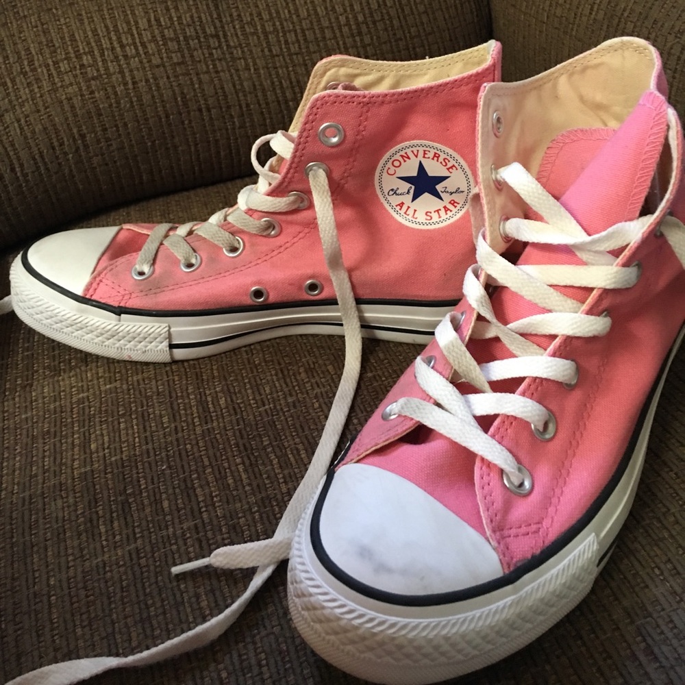Converse pink high tops
