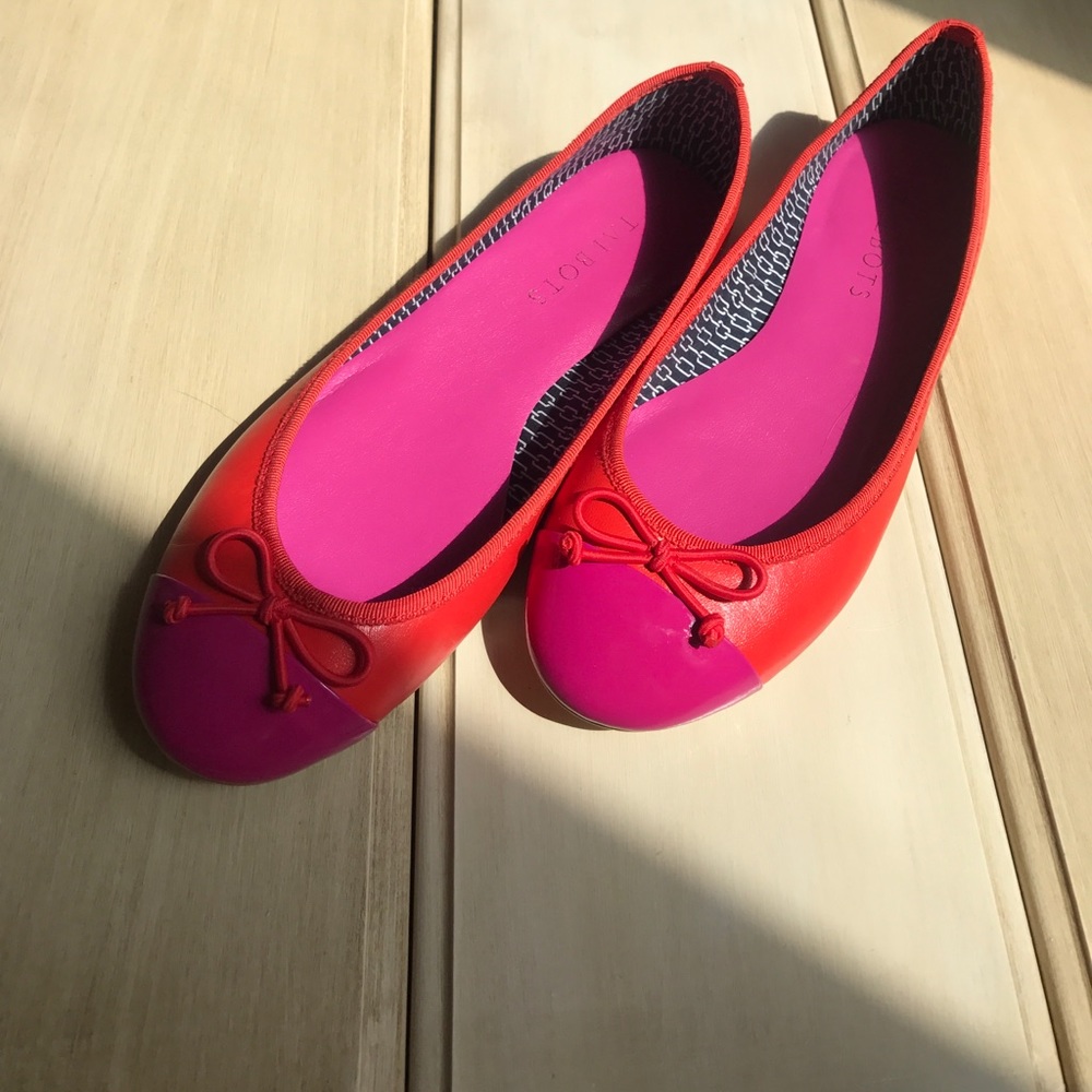 TALBOTS leather casual slip-on ballet flats