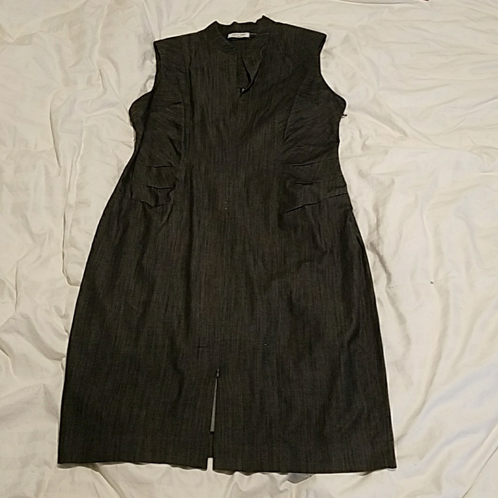 A grey business dress