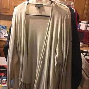 Fringe bottom cardigan