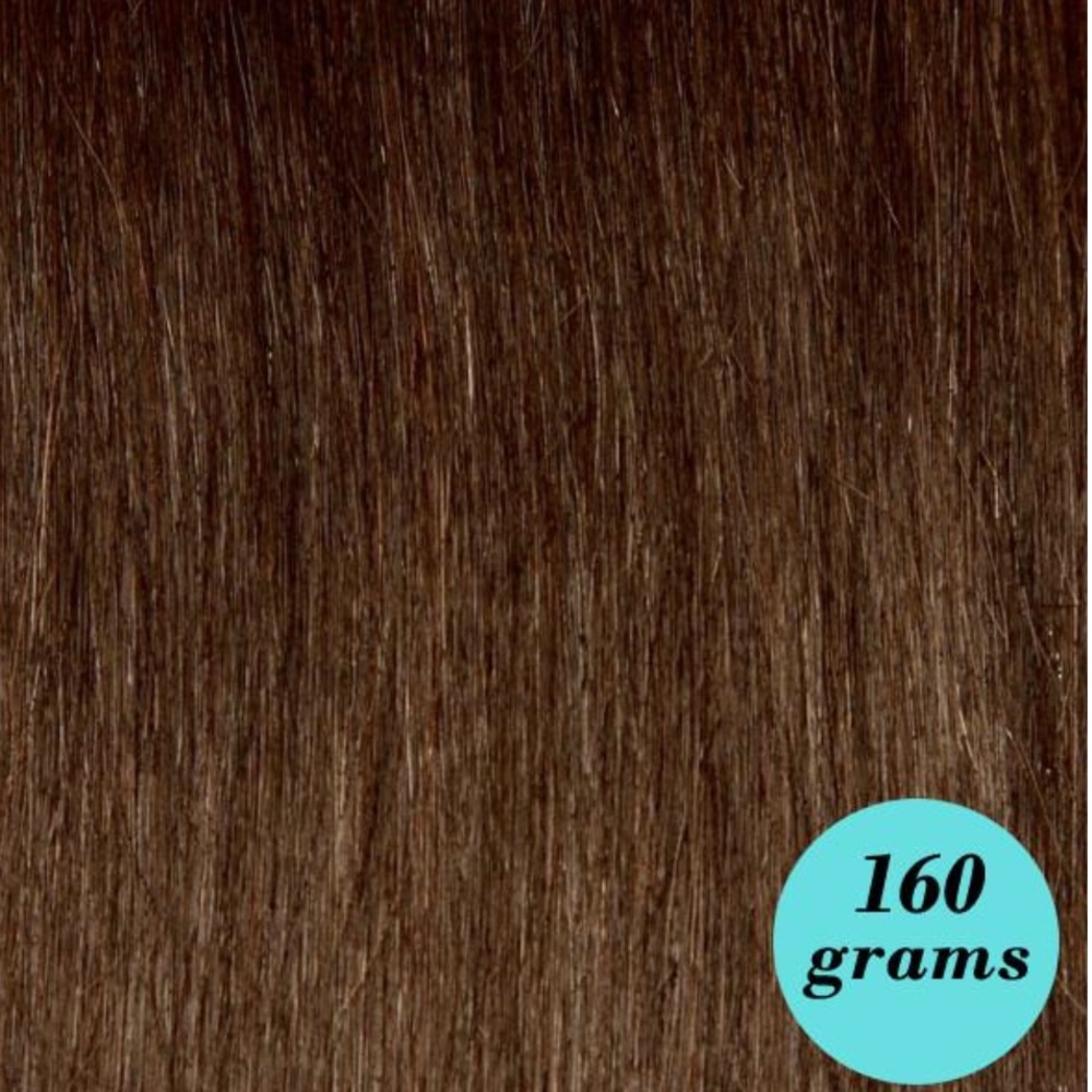 Leyla Milani Clip In Hair Ext, MEDIUM CHESTNUT,20"