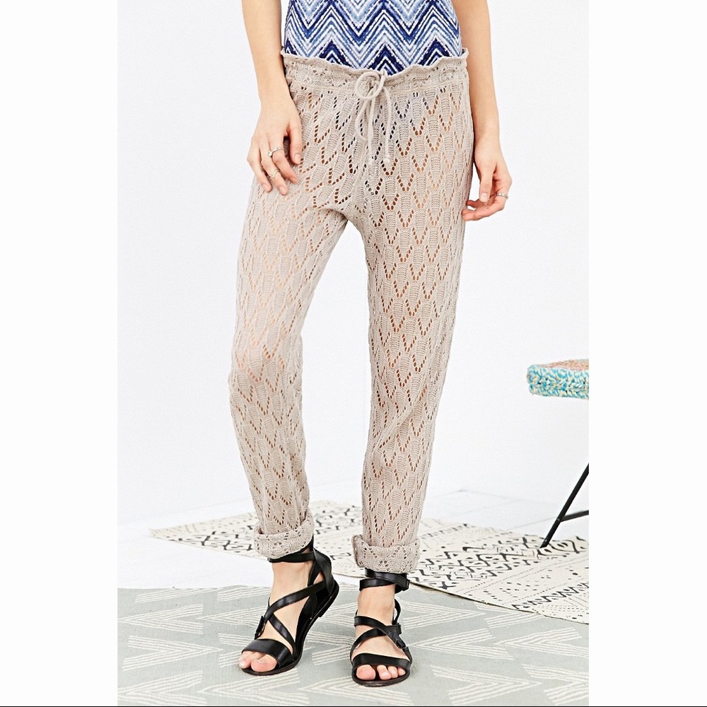 Out from under crochet harem pant