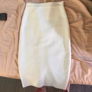 White above knee bandage skirt