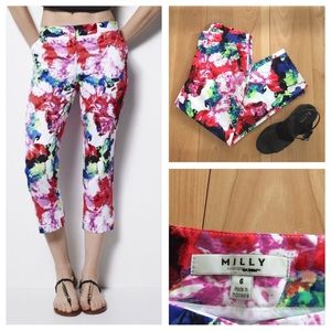 Milly Design Nation Crop Pants Size 6